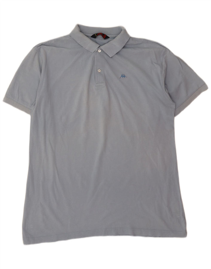 Cămașă polo pentru bărbați Kappa 3XL, bumbac albastru