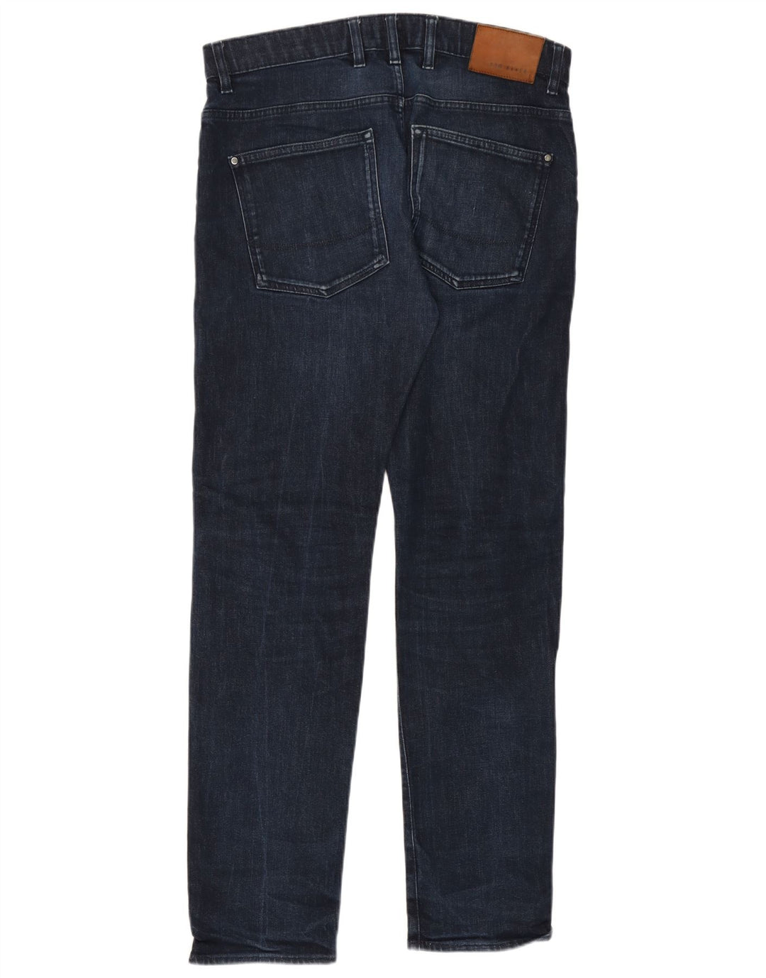 Blugi slim pentru bărbați Ted Baker L34 L32 bumbac bleumarin