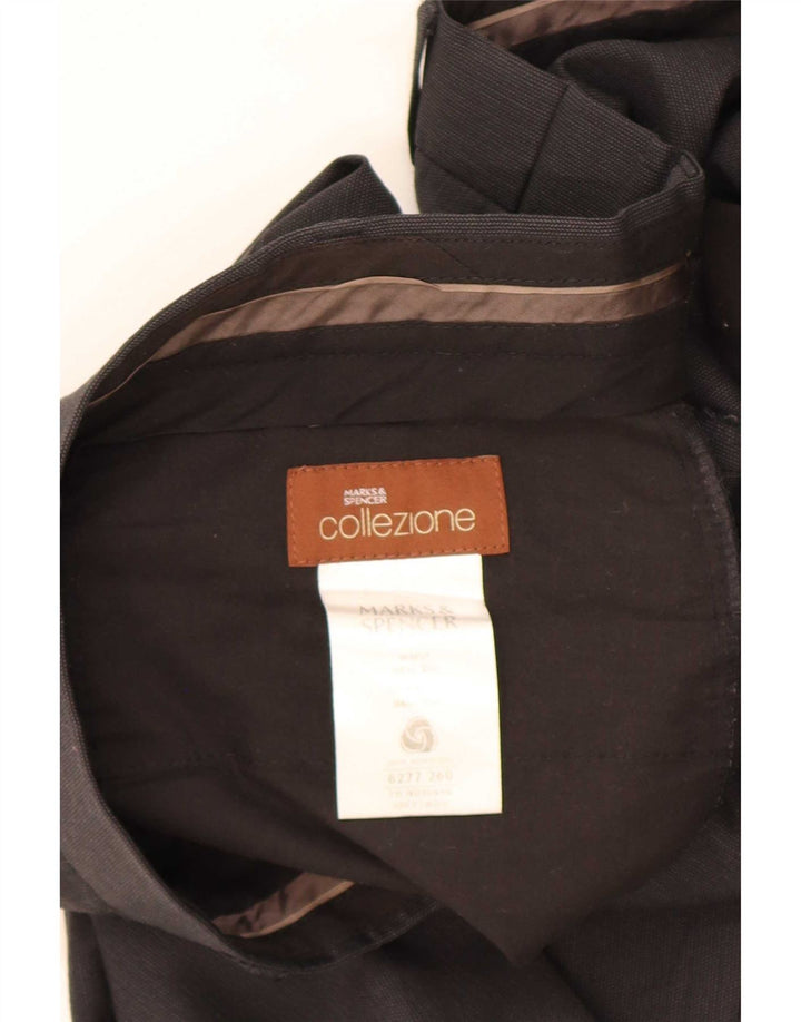 Marks & Spencer Pantaloni drepți pentru bărbați L38 L33 Lână gri