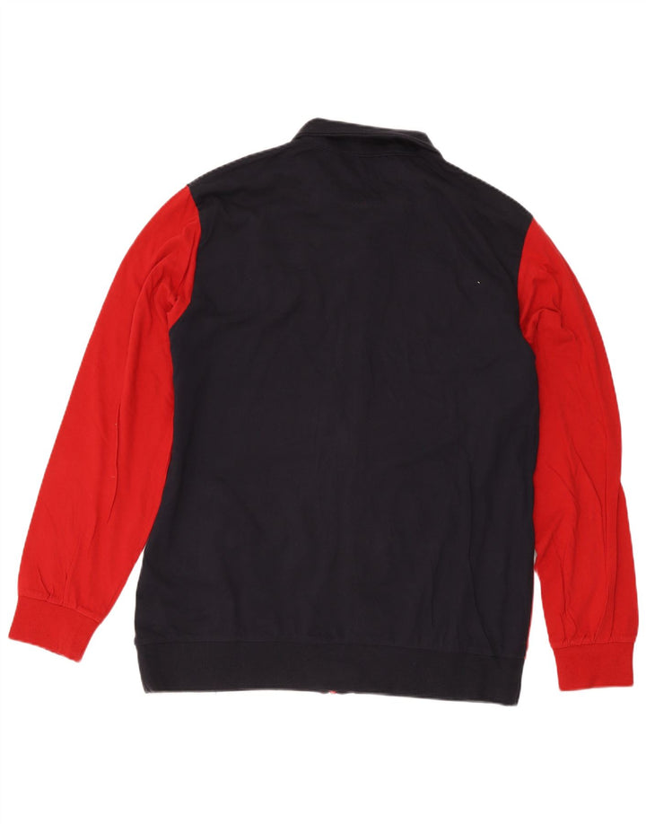 Jachetă de trening pentru bărbați Lotto, bumbac color bloc 2XL, roșu