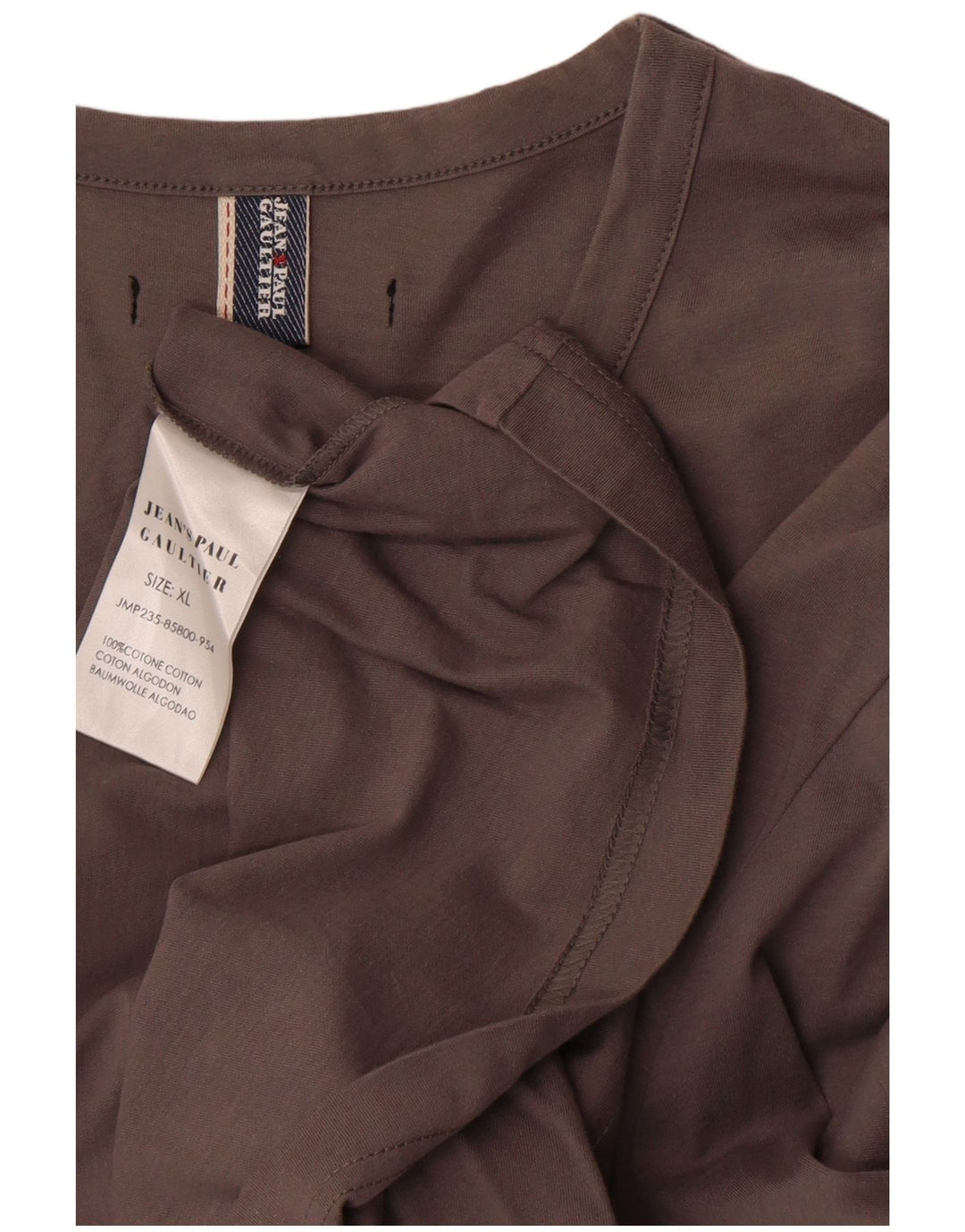 Jean Paul Gaultier Top grafic pentru femei cu mânecă lungă UK 18 XL Gri Designer