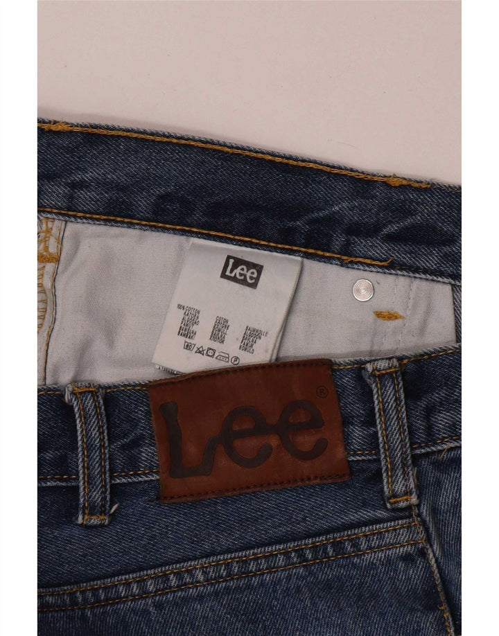 Blugi Lee Brooklyn Straight pentru bărbați W38 L30, bumbac albastru