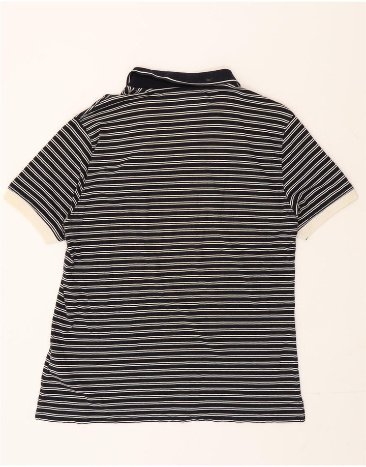 Cămașă polo pentru bărbați Marlboro Classics XL, bumbac cu dungi albastru bleumarin