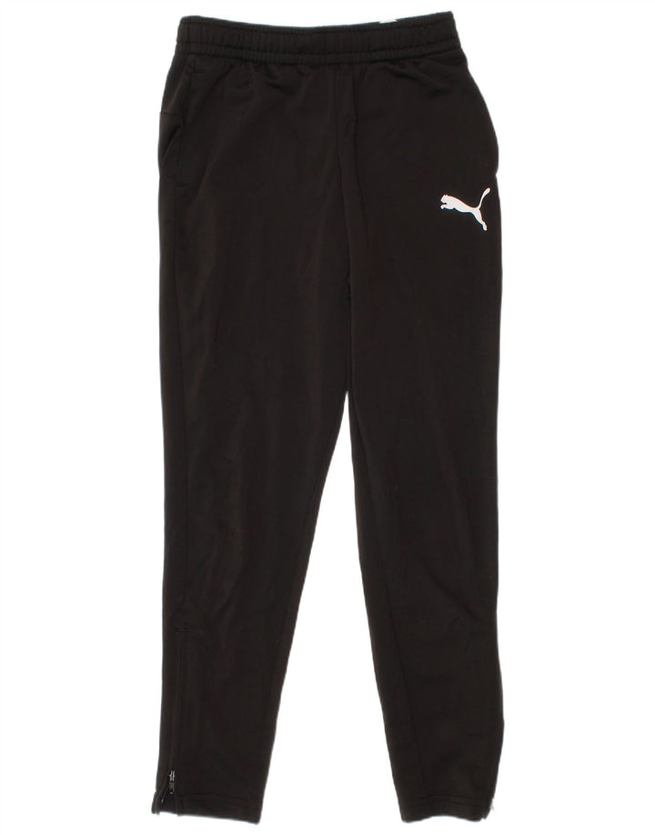 Pantaloni de trening Puma pentru baieti 7-8 ani poliester negru