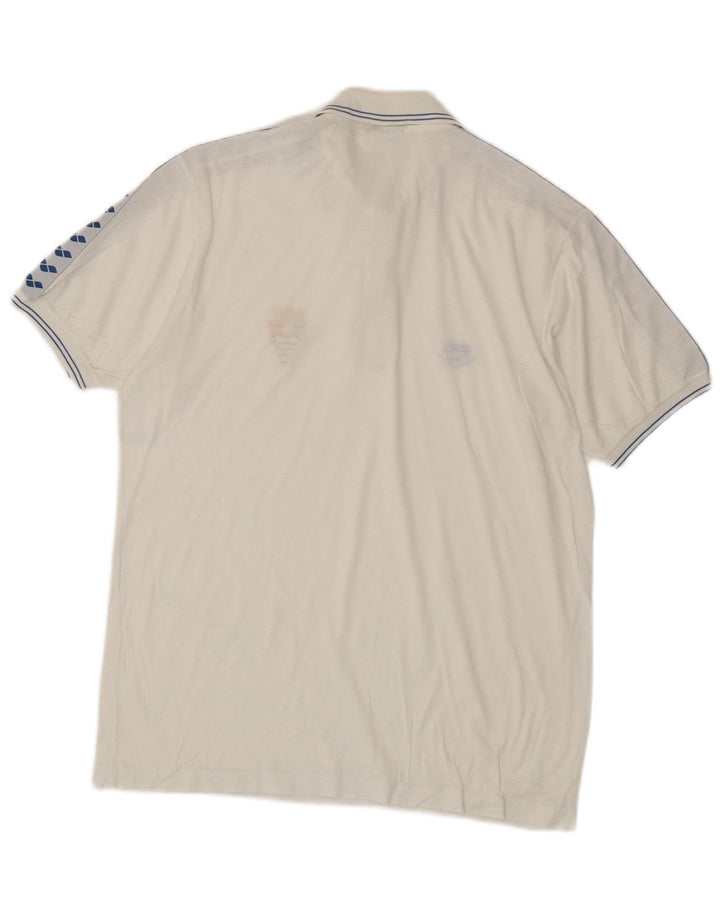 Tricou polo grafic pentru bărbați Arena, alb mediu