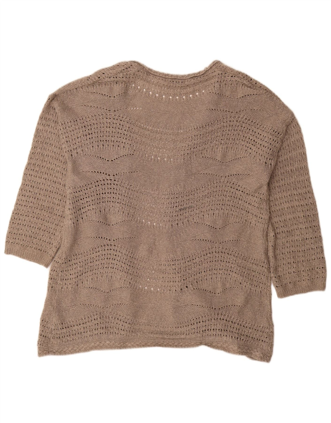 Pulover cardigan deschis pentru femei Marks & Spencer UK 20 2XL poliester bej
