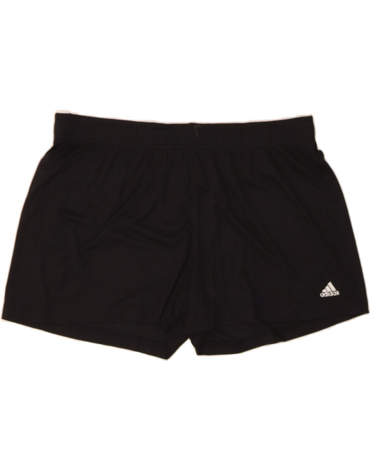 ADIDAS Womens Sport Shorts UK 18 XL  Black Polyester Vintage Adidas and Second-Hand Adidas from Messina Hembry 