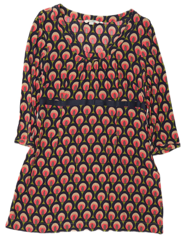 Rochie Boden pentru femei cu mâneci 3/4 în linie A UK 18 XL, multicoloră, geometrică