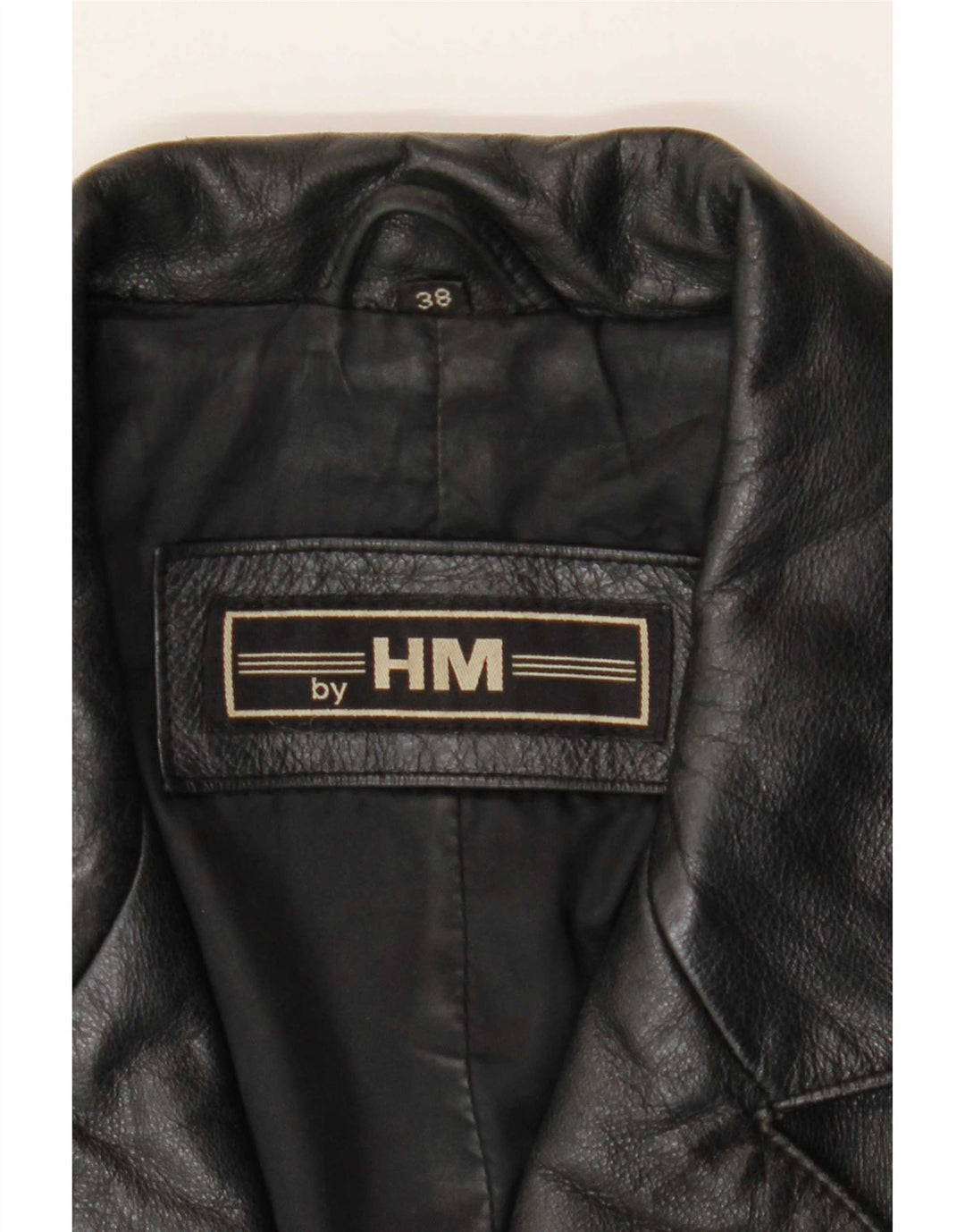 Palton din piele vintage pentru femei EU 38 Medium Black