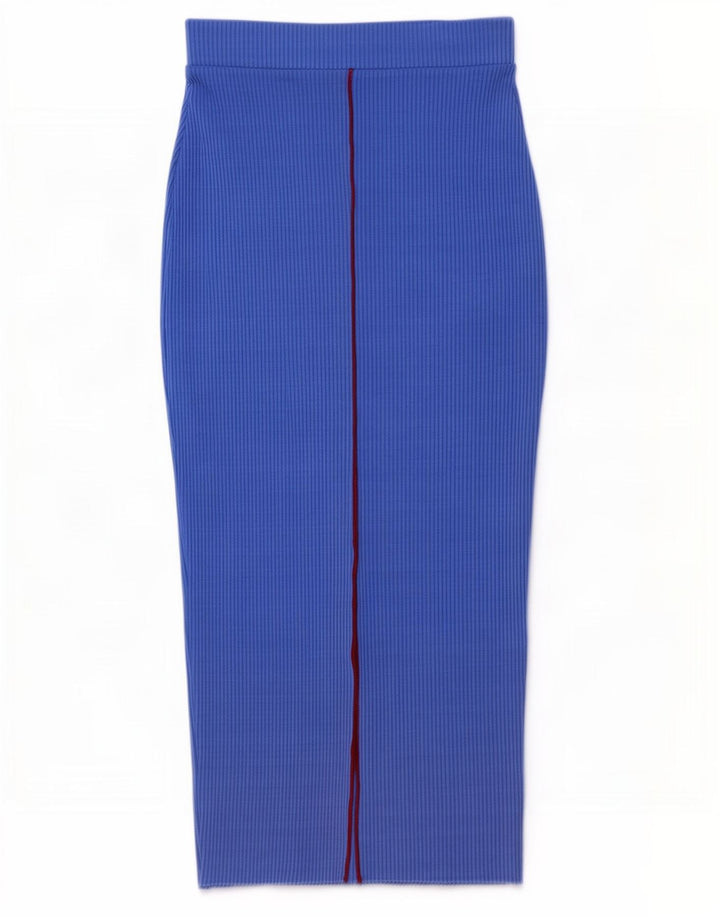 Fusta Creion Maxi pentru Damă Zara Mic W26 Poliester Albastru
