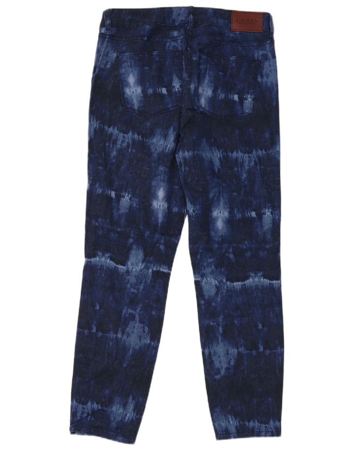 RALPH LAUREN Blugi subțiri pentru femei US 4 Small W30 L26 bleumarin din bumbac Tie Dye