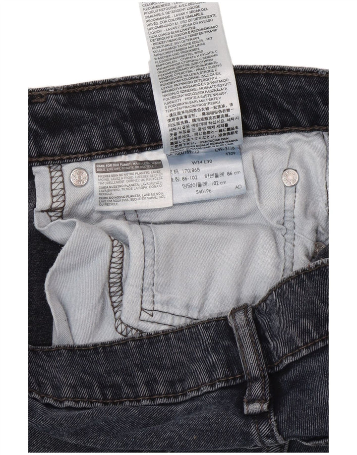 Blugi slim pentru bărbați Levi's W34 L30 bumbac bleumarin