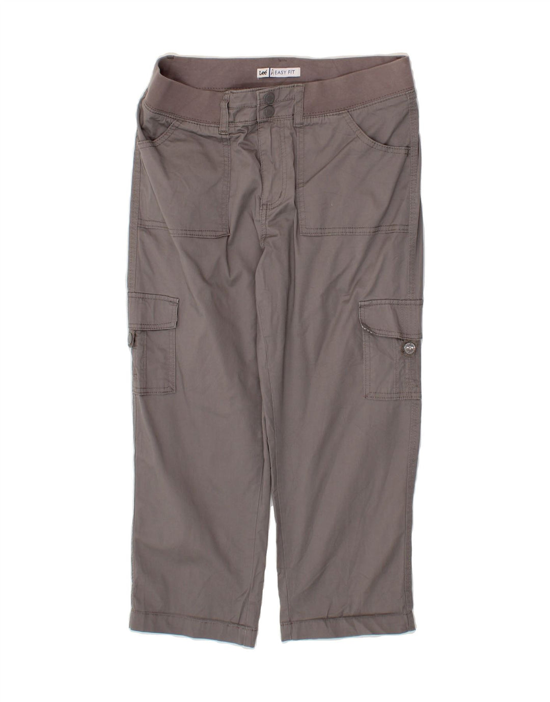 LEE Womens Easy Fit Straight Cargo Trousers W30 L23 Grey Cotton Vintage Lee and Second-Hand Lee from Messina Hembry 