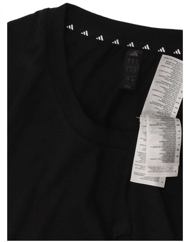 Tricou ADIDAS Aeroready pentru bărbați Top mare din bumbac negru