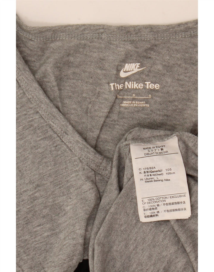 Top cu vestă grafică Nike pentru bărbați, mare, gri bumbac pete