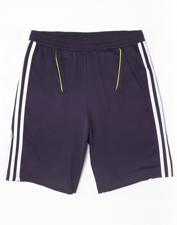 Pantaloni scurți sport pentru băieți Adidas Climacool 13-14 ani, albastru bleumarin, poliester