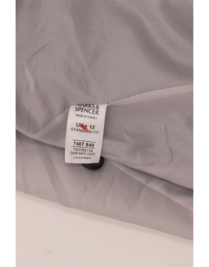 Palton pentru femei Marks & Spencer, cu ajustare standard, UK 12, mediu bleumarin