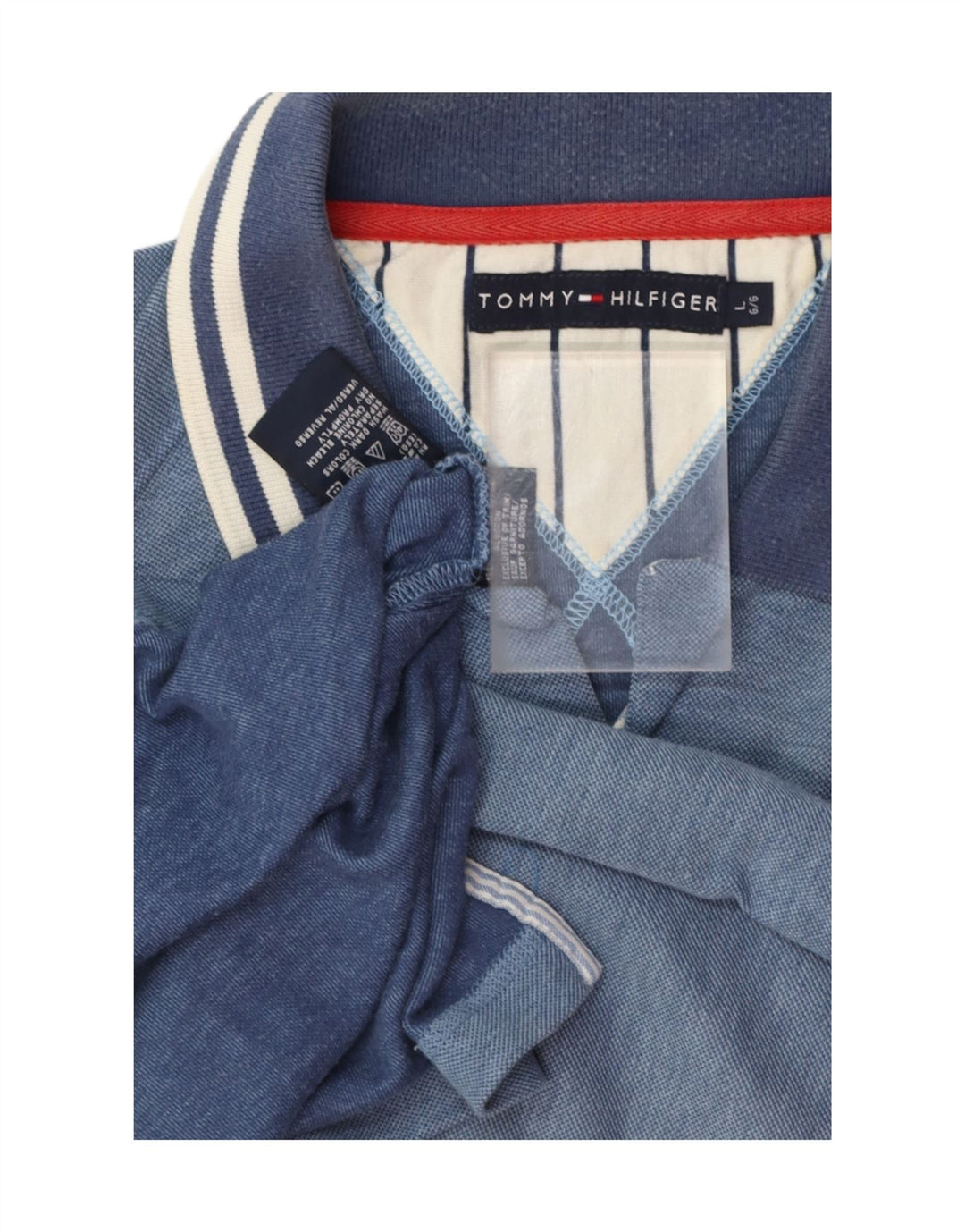 Tricou polo TOMMY HILFIGER pentru bărbați, mare, albastru, bumbac