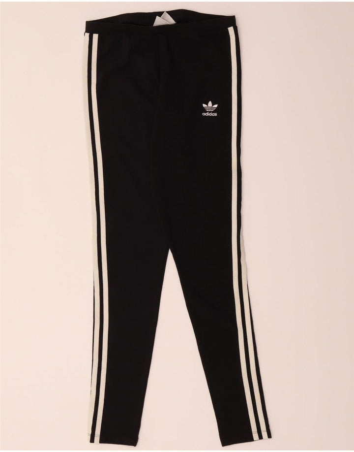 Leggings pentru femei Adidas UK 10 mic bumbac negru