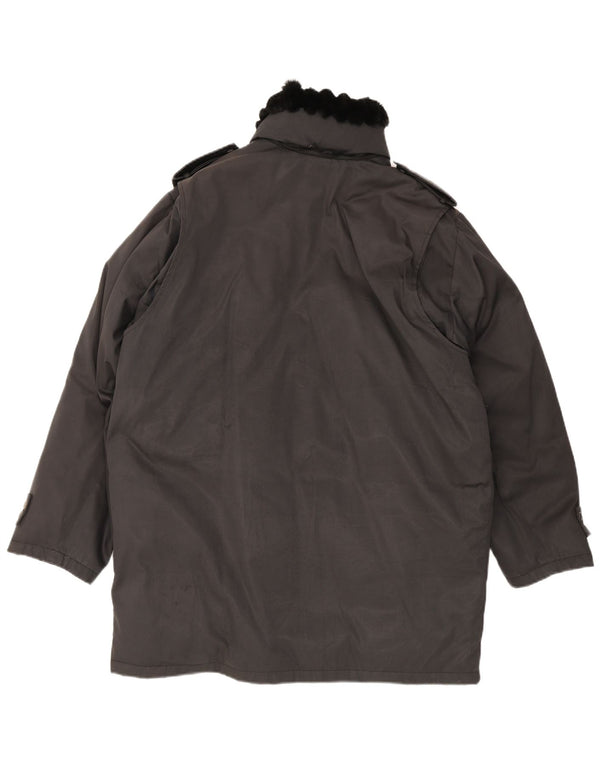 Blumarine Mens Parka Jacket UK 40 Large Black