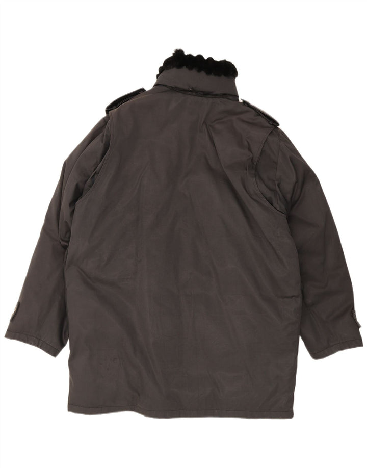 Blumarine Mens Parka Jacket UK 40 Large Black