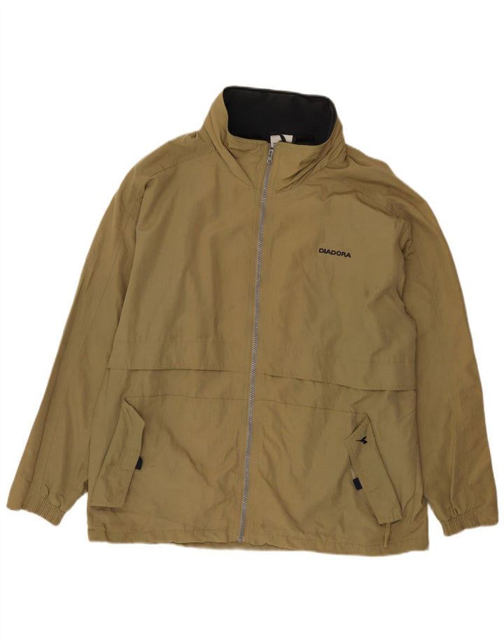 Jachetă de ploaie Diadora pentru bărbați UK 38 Medium Khaki Poliamidă