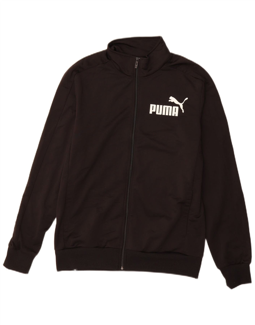Jachetă de trening grafică PUMA pentru bărbați, poliester mediu negru
