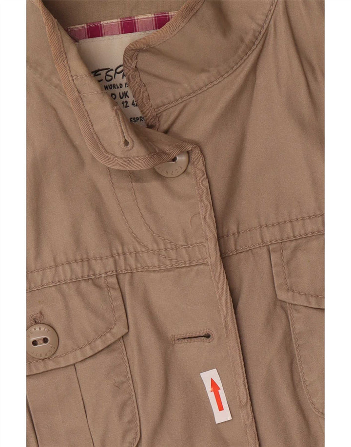Jachetă militară pentru femei Esprit UK 12 Medium Beige Bumbac
