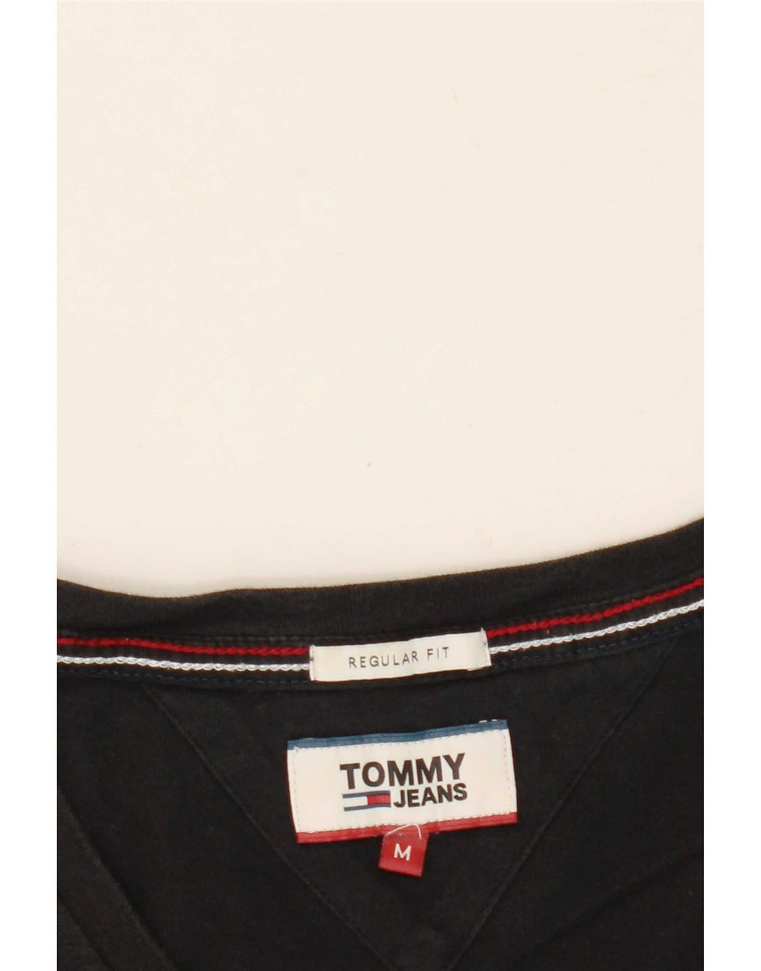 Tricou Tommy Hilfiger pentru bărbați, cu croiala normală, top mediu negru