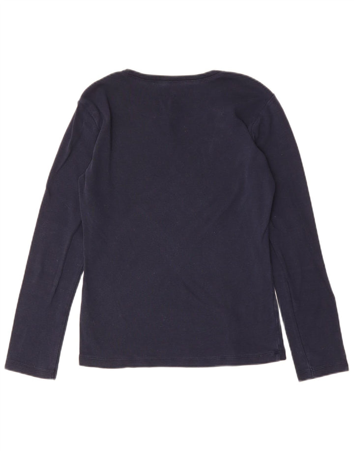 TOMMY HILFIGER Top pentru femei cu mânecă lungă UK 12 Medium bleumarin Bumbac