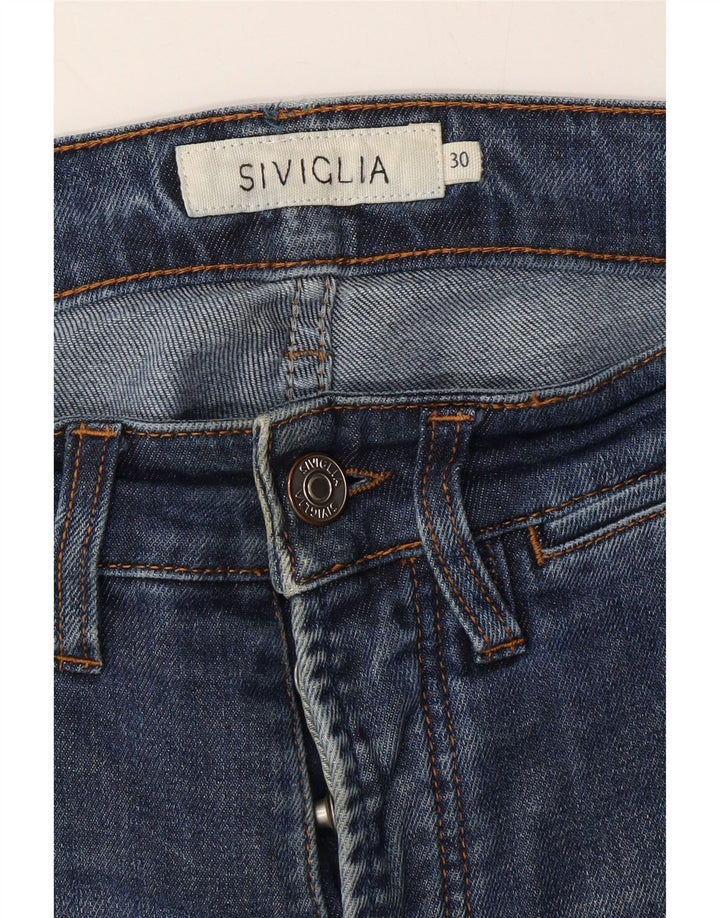 SIVIGLIA Womens Slim Jeans W30 L29 Blue Cotton