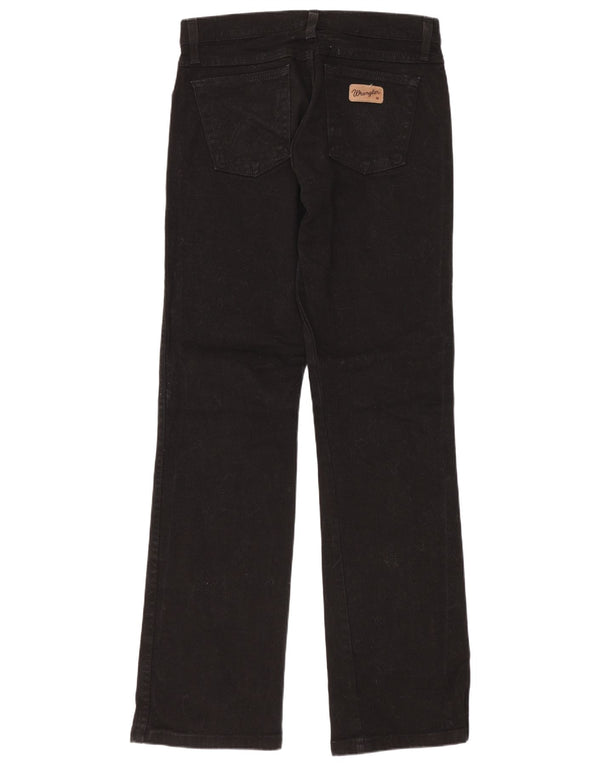 Blugi Wrangler pentru femei Hipster Bootcut US 10 Medium W28 L32 Bumbac negru
