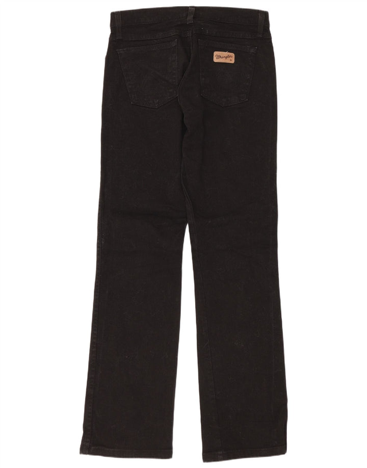 Blugi Wrangler pentru femei Hipster Bootcut US 10 Medium W28 L32 Bumbac negru