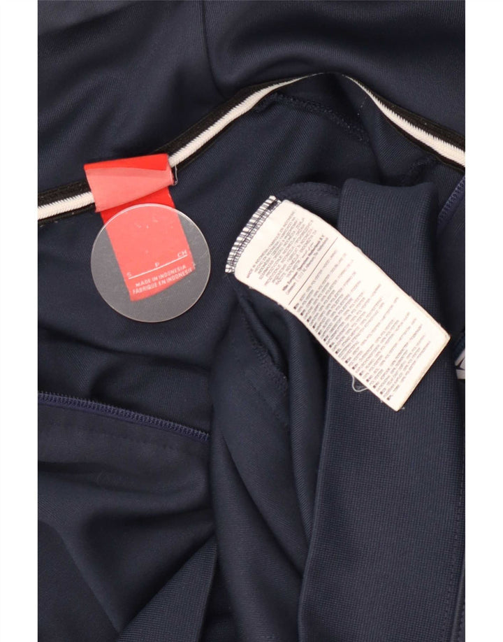 Pulover Nike pentru bărbați, cu fermoar, din poliester color-bloc, albastru bleumarin
