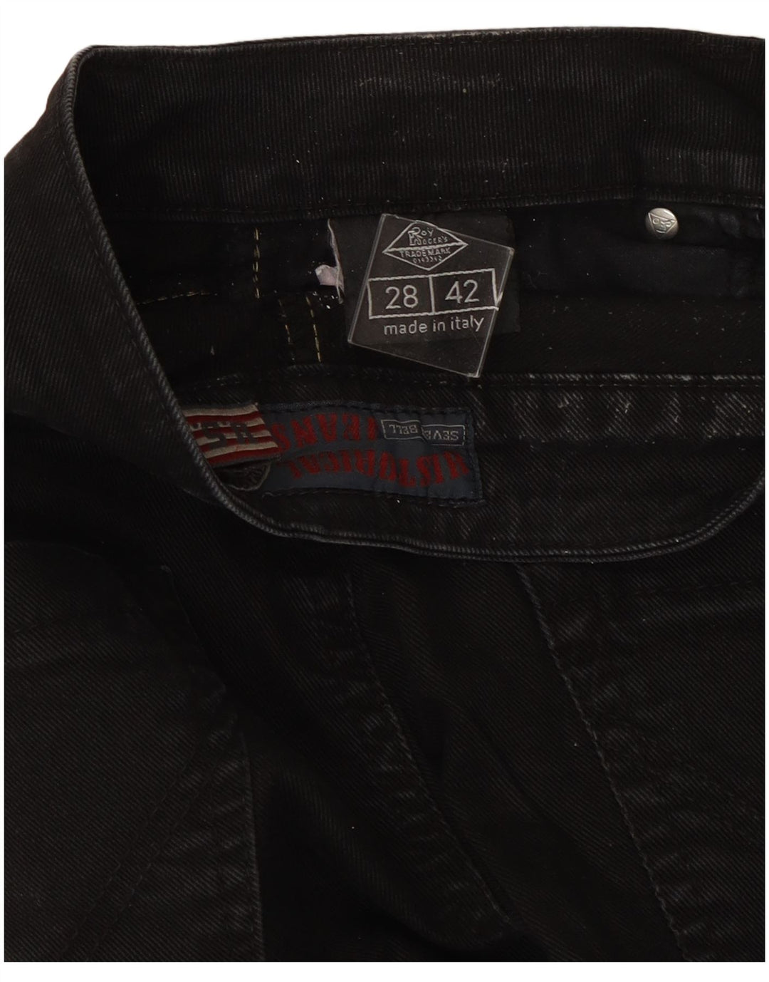 Blugi roy Rogers Seven Bell slim pentru femei W28 L33 negri