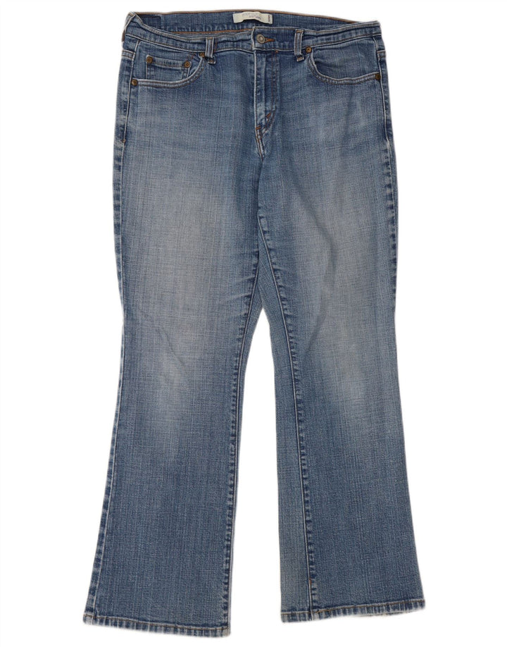 Blugi Levi's pentru femei 515 Bootcut US 12 Large W32 L29 Blue Bumbac