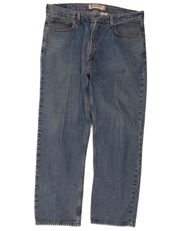 Blugi drepti pentru bărbați Levi's 505, cu ajustare normală, W38 L30, bumbac albastru
