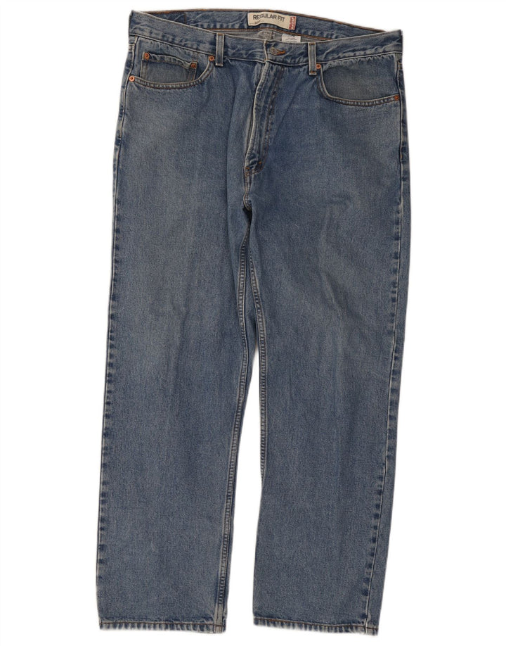 Blugi drepti pentru bărbați Levi's 505, cu ajustare normală, W38 L30, bumbac albastru