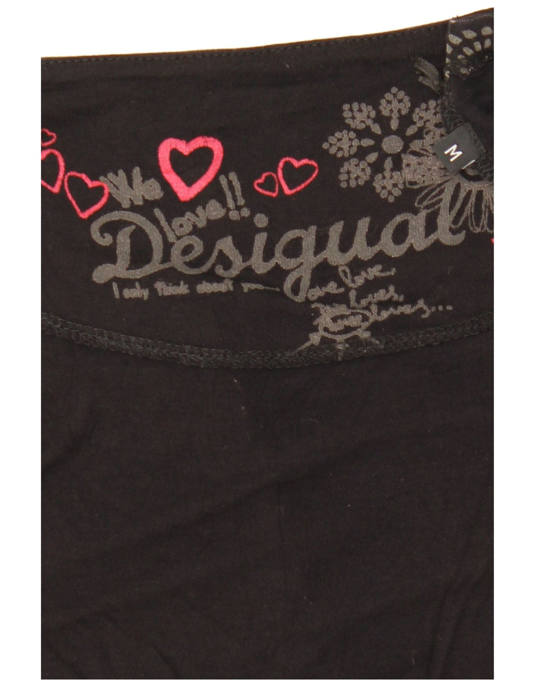 Bluză cu grafică supradimensionată pentru femei Desigual UK 14 Medium Black Geometric