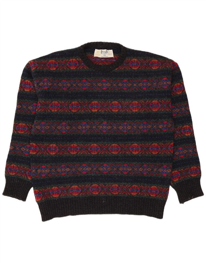 Pulover pringle pentru bărbați cu decolteu rotund Mărimea 42 Fair Isle, mare, multicoloră