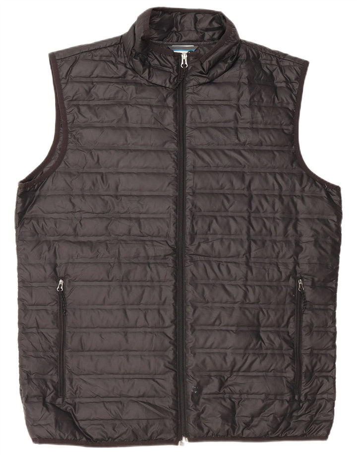 Columbia Mens Padded Gilet UK 40 Large Black Poliester