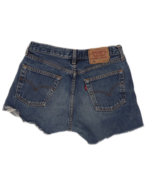 Pantaloni scurți Levi's 501 Denim W30, bumbac albastru mediu