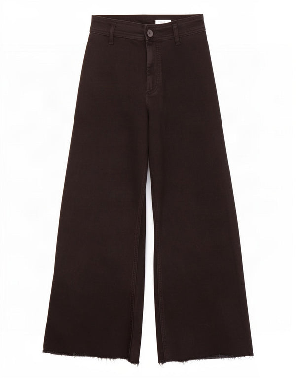 Blugi Zara femei cu talie înaltă cu picioare largi EU 36 XS W26 L29 bumbac negru
