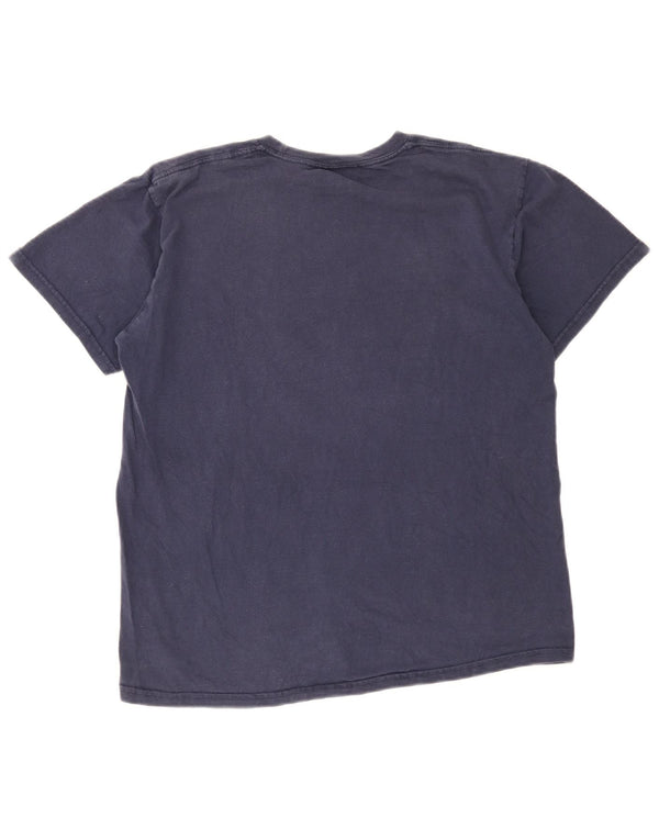Tricou pentru bărbați Nike Top mediu din bumbac bleumarin