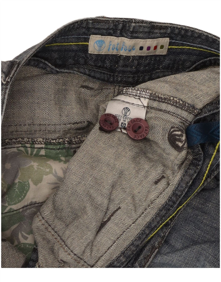 Bermudă pentru bărbați Fat Face, din denim, W32, bumbac albastru mediu