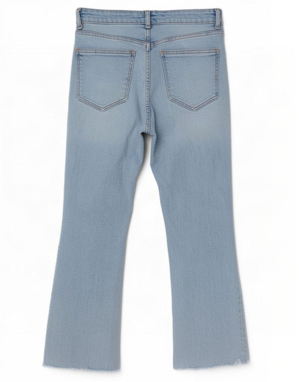 Blugi Zara Femei Bootcut EU 38 Mici W28 L25 Albastru