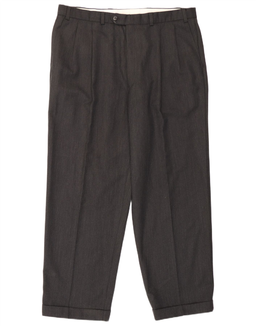 Marks & Spencer Pantaloni casual pentru bărbați St. Michael Pegged L38 L29 Lână gri