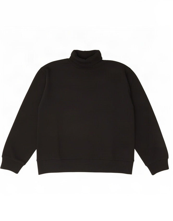 Pulover pentru femei Zara cu gât rulat din bumbac mediu negru UK 14
