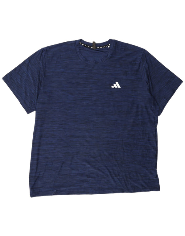 Tricou pentru bărbați Adidas Aeroready Top 2XL bleumarin poliester cu pături