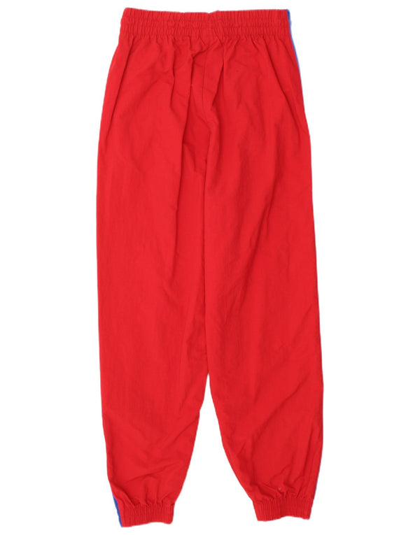 ADIDAS Womens Loose Fit Tracksuit Top Jacket UK 6 XS  Red Polyester